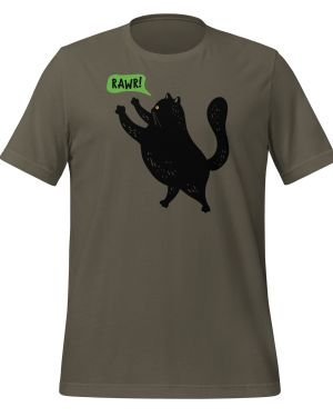 Black Cat T-Shirt Rawr!