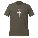 Christian Cross T-Shirt for Women Faith T-shirt Inspirational T-Shirt Cross T-shirt Army Front