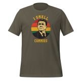 I Smell Commies T-shirt for Conservatives Freedom T-shirt for Men army front