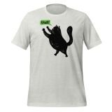 Black Cat T-shirt Rawr! Funny Cat T-shirt for teens T-shirt for kids Ash Front