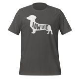 Dachshund Low Life T-shirt for Women Dog Lovers T-shirt Dachsund Dog T-shirt asphalt Front