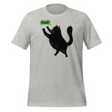 Black Cat T-shirt Rawr! Funny Cat T-shirt for teens T-shirt for kids athletic heather Front