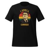 I Smell Commies T-shirt for Conservatives Freedom T-shirt for Men black front