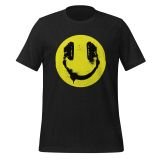 Audiophile Happy Face T-shirt for Teens Happy Face T-shirt Black Front