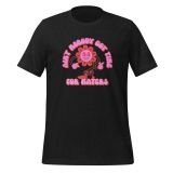 No Haters T-shirt for Girls Retro T-shirt Funny T-shirt for teens Black Heather Front