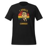 I Smell Commies T-shirt for Conservatives Freedom T-shirt for Men black heather front