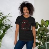 Funny Taco Love T-shirt for girls funny t-shirt for women taco t-shirt black heather front with model