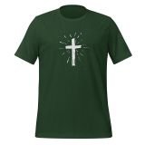 Christian Cross T-Shirt for Women Faith T-shirt Inspirational T-Shirt Cross T-shirt Forest Front