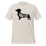 Dachshund Low Life T-Shirt Dachshund T-shirt for Teens Dog lovers T-shirt Funny Dog T-shirt heather dust Front