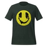 Audiophile Happy Face T-shirt for Teens Happy Face T-shirt Heather Forest Front