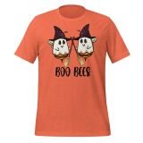 Boo Bees Halloween T-Shirt for women Funny Halloween T-shirt Heather Orange Front