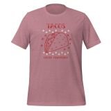 Funny Taco Love T-shirt for girls funny t-shirt for women taco t-shirt heather orchid front