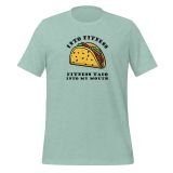 Taco Fitness T-Shirt for Teens Funny T-Shirt for Kids Taco T-Shirt for Teens heather prism dusty blue Front