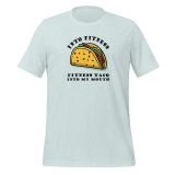 Taco Fitness T-Shirt for Teens Funny T-Shirt for Kids Taco T-Shirt for Teens heather prism ice blue Front