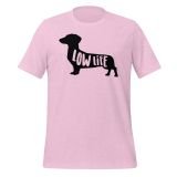 Dachshund Low Life T-Shirt Dachshund T-shirt for Teens Dog lovers T-shirt Funny Dog T-shirt heather prism lilac Front