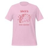 Funny Taco Love T-shirt for girls funny t-shirt for women taco t-shirt heather prism lilac front