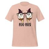 Boo Bees Halloween T-Shirt for women Funny Halloween T-shirt Heather Prism Peach Front