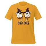 Boo Bees Halloween T-Shirt for women Funny Halloween T-shirt Mustard Front