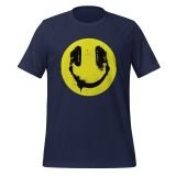 Audiophile Happy Face T-shirt for Teens Happy Face T-shirt Navy Front