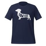 Dachshund Low Life T-shirt for Women Dog Lovers T-shirt Dachsund Dog T-shirt navy Front