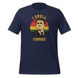 I Smell Commies T-shirt for Conservatives Freedom T-shirt for Men navy front