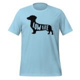 Dachshund Low Life T-Shirt Dachshund T-shirt for Teens Dog lovers T-shirt Funny Dog T-shirt ocean blue Front