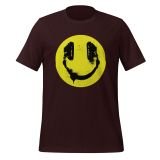 Audiophile Happy Face T-shirt for Teens Happy Face T-shirt oxblood black Front