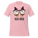 Boo Bees Halloween T-Shirt for women Funny Halloween T-shirt Pink Front