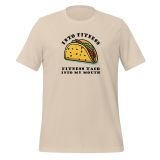 Taco Fitness T-Shirt for Teens Funny T-Shirt for Kids Taco T-Shirt for Teens soft cream Front