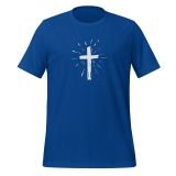 Christian Cross T-Shirt for Women Faith T-shirt Inspirational T-Shirt Cross T-shirt True Royal Front