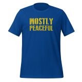 mostly peaceful libertarian t-shirt for men funny t-shirt freedom t-shirt for men true royal front