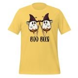 Boo Bees Halloween T-Shirt for women Funny Halloween T-shirt Yellow Front